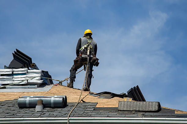 Professional Storm Damage Roof Repair technician working in Shelley, ID